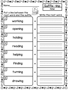 Introduction to Suffixes (-ed, -s, -er, -est, -ful, -ly, -y, -able ...