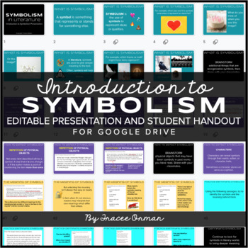 Preview of Introduction to Symbolism Google Slides Presentation & Handouts