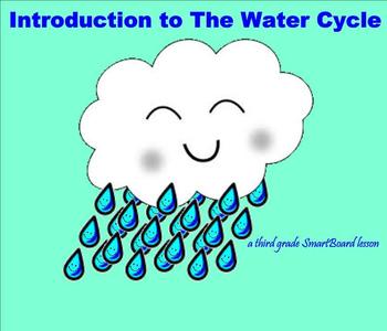 Preview of Introduction to The Water Cycle - A Third Grade SmartBoard Activity