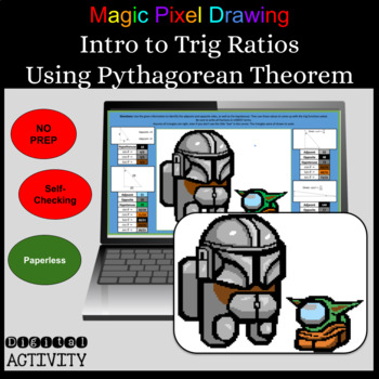 Preview of Introduction to Trig Ratios using the Pythagorean theorem -- Digital Pixels