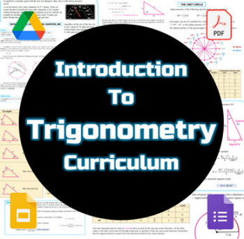 Preview of Introduction to Trigonometry Curriculum :Google Drive :Digital