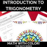 Introduction to Trigonometry Spiral Review Math with Color