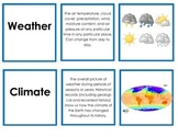 Introduction to Types of Weather Vocabulary Cards and Pictures
