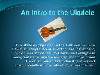 Preview of Introduction to Ukulele Unit