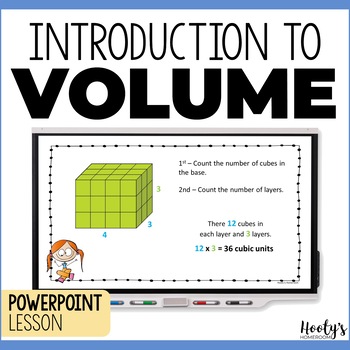 Preview of Finding Volume of Rectangular Prisms PowerPoint - 5th Grade Volume Lesson