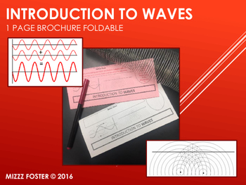Preview of Introduction to Waves One Page Brochure Foldable for Interactive Notebook