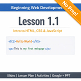 Introduction to Web Development Lesson | HTML CSS JavaScript | Complete ...