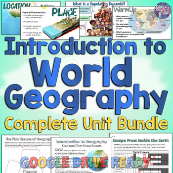 Preview of Introduction to World Geography Unit Bundle