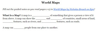 Preview of Introduction to World Maps (Beginning Cartography)