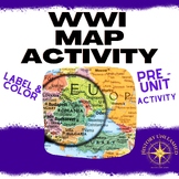 Introduction to World War I Map Activity