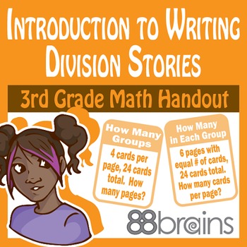 Preview of Introduction to Writing Division Stories pgs. 37-39 (CCSS)