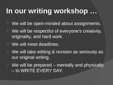 Introduction to Writing Workshop