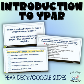 Preview of Introduction to Youth Participatory Action Research YPAR Pear Deck Google Slides