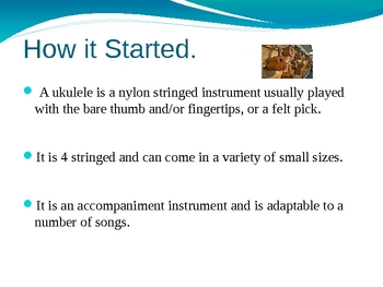 Preview of Introduction to a Ukelele