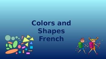 Preview of Introduction to shapes in French - Powerpoint