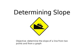 Preview of Introduction to slope slide show/student notes