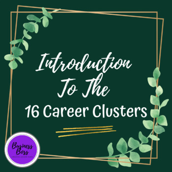 Preview of Introduction to the 16 Career Clusters Activity
