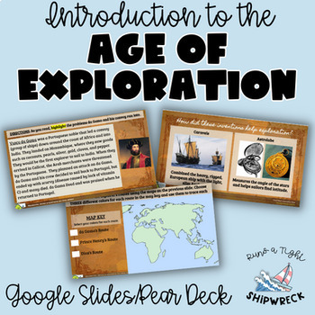 Preview of Introduction to the Age of Exploration Interactive Google Slides Pear Deck