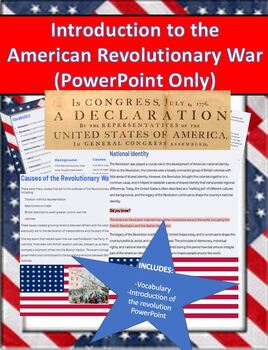 Preview of Introduction to the American Revolutionary War (PowerPoint Only)
