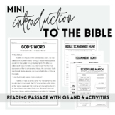 Introduction to the Bible - Reading & Activities