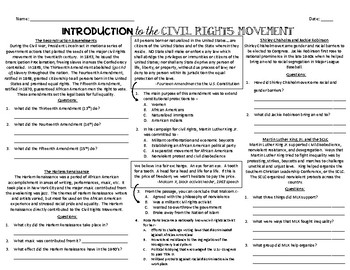 introduction essay about civil rights movement