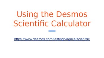 Preview of Introduction to the Desmos Scientific Calculator