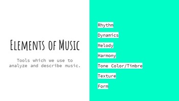 Preview of Introduction to the Elements of Music