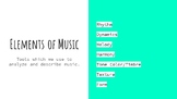 Introduction to the Elements of Music