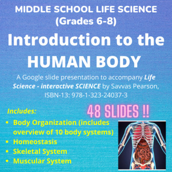 Preview of Introduction to the HUMAN BODY (Savvas Pearson - Grades 6-8)