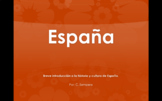 Introduction to the History and Culture of Spain IN SPANISH