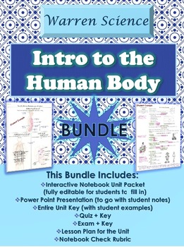 Preview of Introduction to the Human Body Unit *BUNDLE* (Unit 1 in Series)