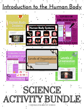 Preview of Introduction to the Human Body Digital + Printable Science Activity Bundle