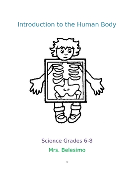 Preview of Introduction to the Human Body for Middle School Students
