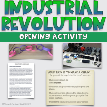 Preview of Introduction to the Industrial Revolution Activity - Assembly Line Simulation