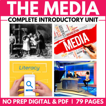 Preview of Introduction to the Media Unit | Media Literacy Lessons & Activities | Project