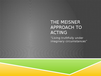 Preview of Introduction to the Meisner Approach to Acting