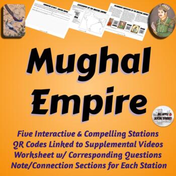 Preview of Mughal Empire Interactive Stations Activity