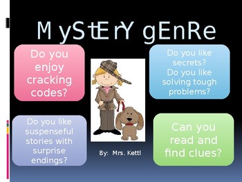 Preview of Introduction to the Mystery Genre-PowerPoint