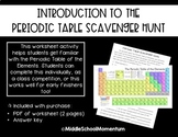 Introduction to the Periodic Table Scavenger Hunt