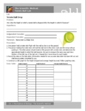 Introduction to the Scientific Method: Tennis Ball Drop Lab