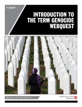 Preview of Introduction to the Term Genocide Webquest
