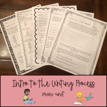 Preview of Introduction to the Writing Process Unit - Worksheets