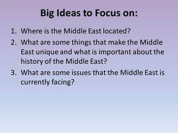 Preview of Introduction to Geography of the Middle East PowerPoint