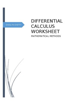 Preview of Introduction worksheet to Differential Calculus..