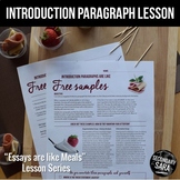 Introductions are like Free Samples (DISTANCE LEARNING): Lesson for ANY Essay!