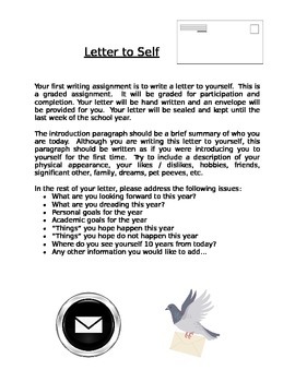 Preview of Introductory Exercise: Letter to Self