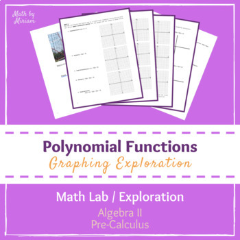 Preview of Polynomial Functions Exploration (PrBL PBL Activity)