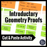 Introductory Geometry Proofs Cut and Paste Activity