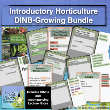 Preview of Introductory Horticulture 9th Ed. DINB and Lecture Notes Growing Bundle