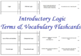 Introductory Logic Terms & Vocabulary Flashcards